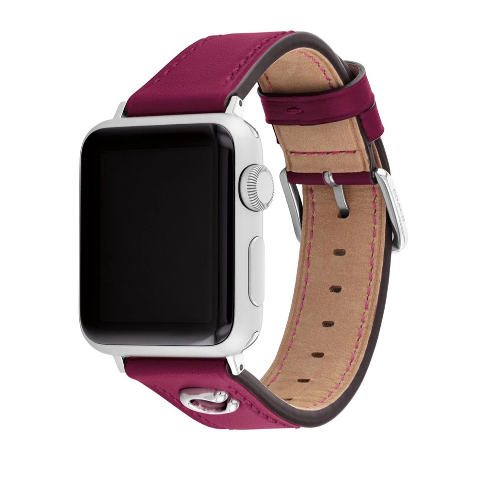 Coach Apple Watch Band in Hyacinth - Picture 3 of 5